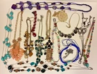Mixed Lot Vtg Necklaces  silver & gold tone Multicolor Beaded Costume Jewelry