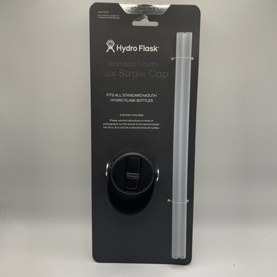 HYDRO FLASK Standard Mouth FLEX STRAW CAP w/ Two Replacement Straws