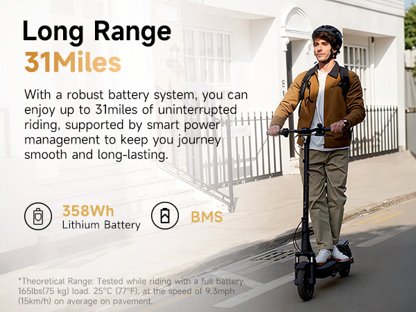 NAVEE GT3 Adult E-Scooter, Foldable, Fast 20MPH, Long Range, 10" Tires, Portable