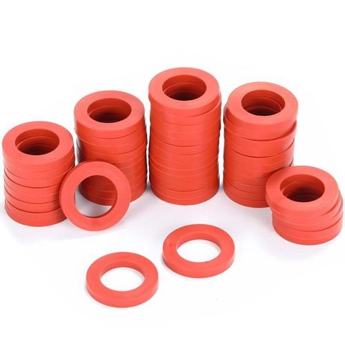 40 Pieces Garden Hose Washers Rubber Seals, Fit 3/4-inch(40 PCS), Red