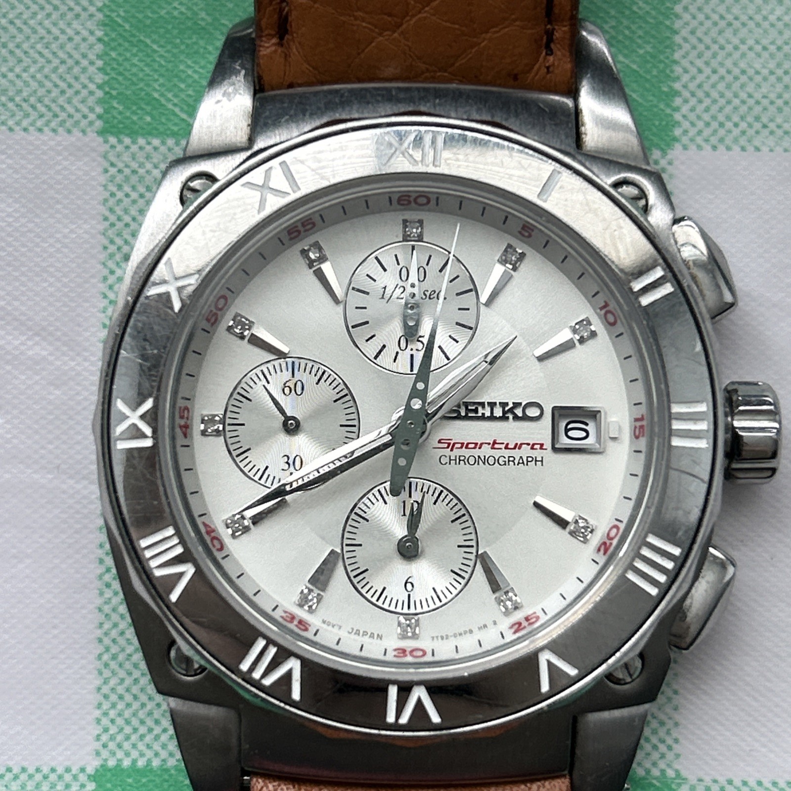 Seiko Sportura Chronograph Mens Quartz Watch