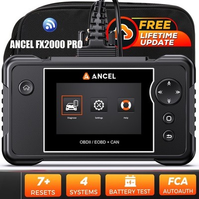 ANCEL FX2000 PRO Car OBD2 Diagnostic Scan Tool ABS SRS Engine TCM Code Reader