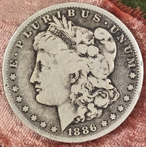 1886 O Morgan Silver Dollar $1 - New Orleans Mint - Circulated 90% Silver