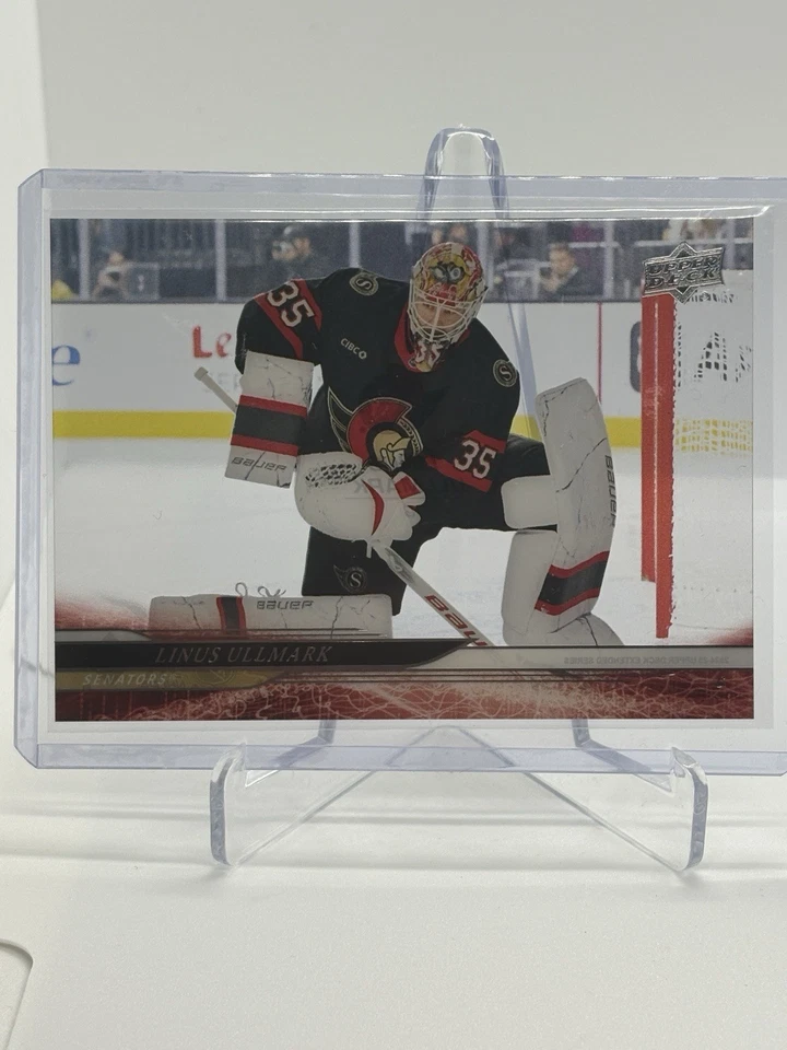 Linus Ullmark Clear Cut + Base Lot | 2024–26 Upper Deck | Ottawa Senators - Image 4 of 4