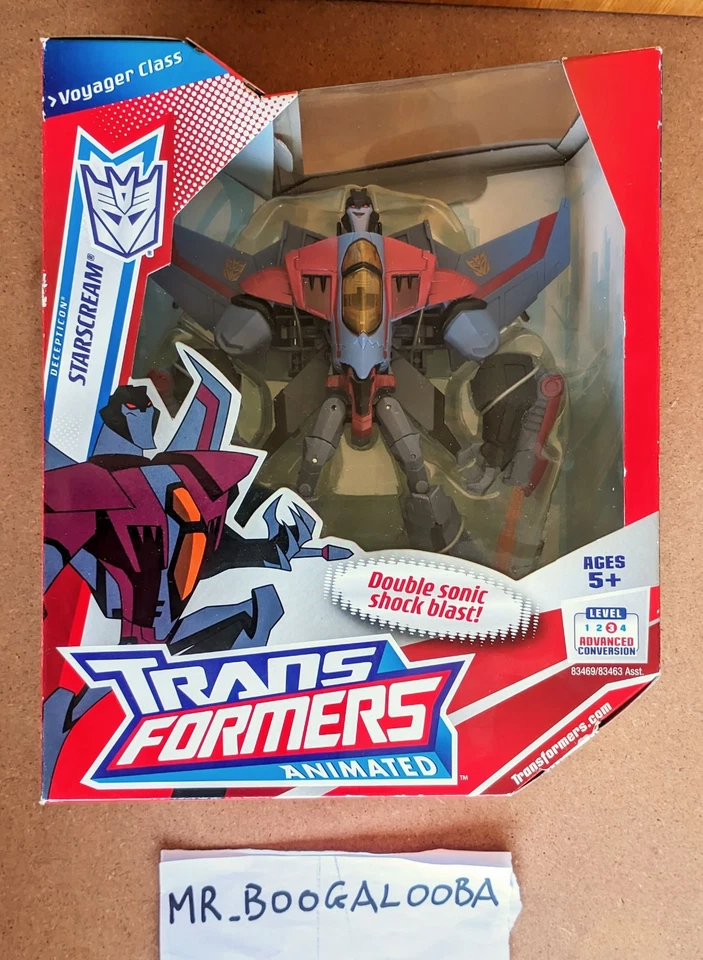 Transformers Animated Starscream Voyager Class vertical box 2008 MISB RARE - Immagine 2 di 4