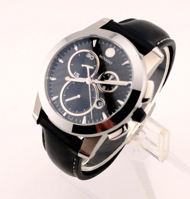 Movado Men's Vizio Carbon Fiber Chrono SS/Blk Ltr. #83.C5.1890 ~Display: Reduced