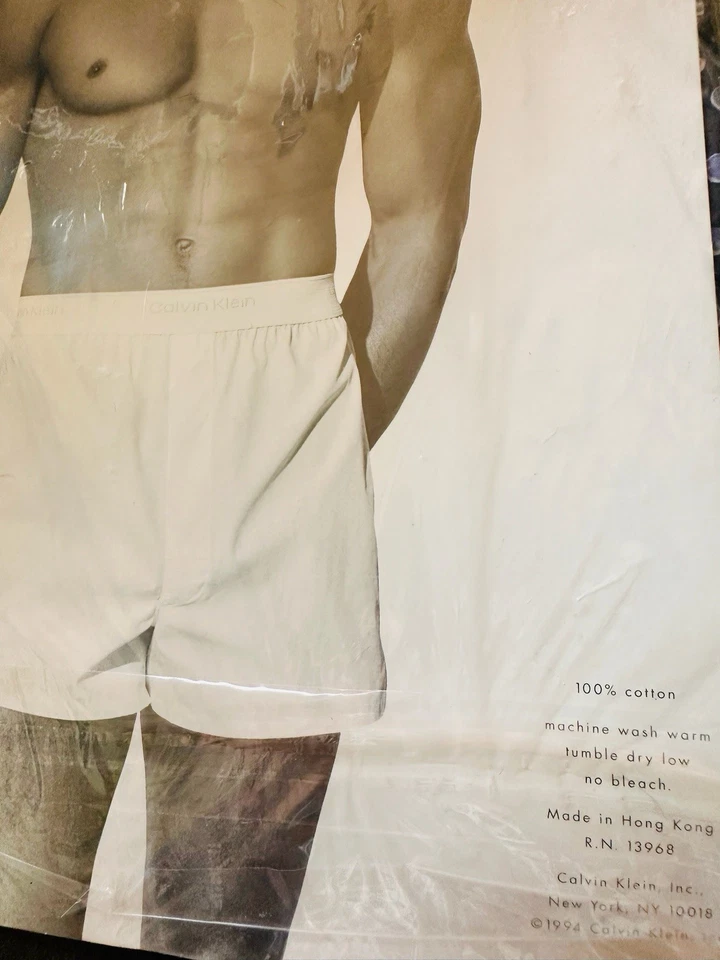 Para hombres Calvin Klein Calce Tradicional Boxer Cintura 36 Lunares Azules De Colección 1994 Foto 4 de 4