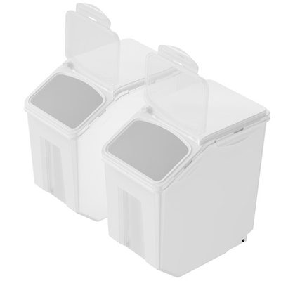 #ad #ad Ingredient Storage Bin 2 x 15L Dispenser Bin with 2 Measuring Cups Attachable $61.79