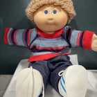 This is a vintage Cabbage Patch Kids boy doll from approximately 1978–1985