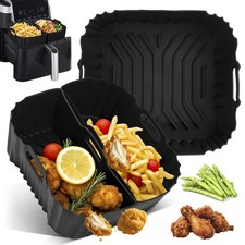 Pietuley 3Pcs Moule Silicone Air Fryer pour Philips 2000 Série 3Pcs, Noir