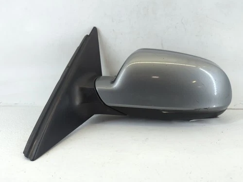 2009-2009 Audi A4 Driver Left Side View Power Door Mirror Silver X65JW