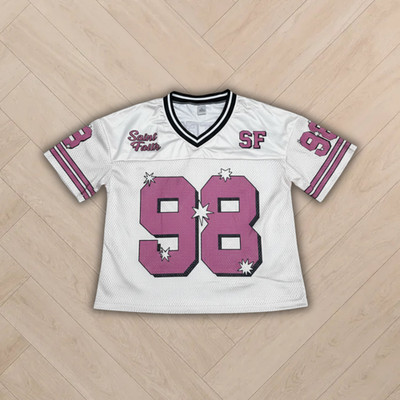 Vintage y2k Saint Faith Los Angeles Trikot | 98 Pink