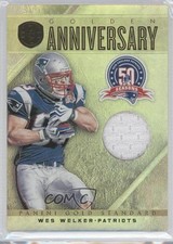 2011 Panini Gold Standard Golden Anniversary Materials 9/99 Wes Welker #2 2u3