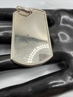 VTG ITALY 925 STERLING SILVER ENGRAVABLE  DOG TAG PENDANT. 15.3 GRAMS. SIGNED — photo 9
