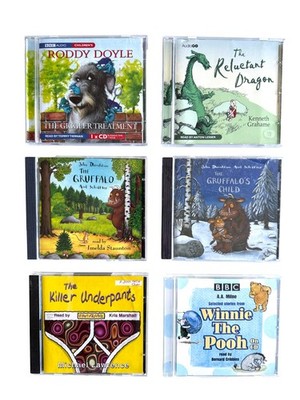 Childrens CD Audiobooks x 6 - Gruffalo, Winnie The Pooh, Reluctant Dragon etc