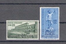 1950 Italy - Republic, UNESCO, 2 Values, No. 618-619, MNH**