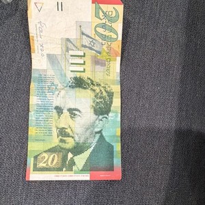 Israel 20 New Sheqalim Banknote 2008 Israeli Paper Money (Hebrew Text)