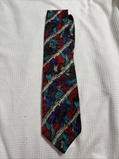 Vtg Jerry J. Garcia Collectors Edition Tie Abstract Multicolor With Stripe