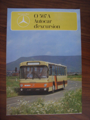 Mercedes-Benz O 307A Autocar d'excursion Prospekt / Brochure, F, 10.1980