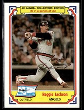 1984 Topps Drake's Big Hitters #15 Reggie Jackson Angels Baseball Card 1203R