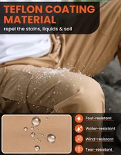 DURAWERK 38W x 32L NEW Work Pant Water Resistant Tactical Pants Men's Cargo Pant