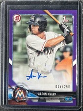 Knapp, Aaron - 2018 Bowman - Autograph - 15/250