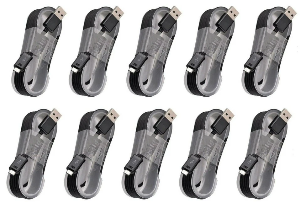 10x 5FT Micro USB Charger Fast Charging Cable Cord For Samsung Android Phone BLK - Image 2 of 3