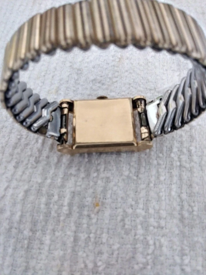 Reloj Pulsera Cortebert Vintage Damas Muy Raro Caja Oro Sólido 14 K 17 Joyas   Foto 2 de 4