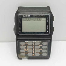 Casio Quartz 676 DBC-61 Digital Calculator Data Bank Watch For Parts