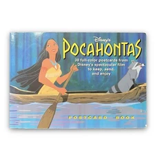Walt Disney Pocahontas Full Color 30 Postcard Book of Animated Movie 