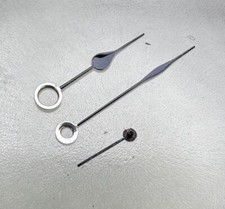HAND SET FOR ETA UNITAS 6497 / 6498 MOVEMENT BLACK SILVER POIRE SWISS MADE