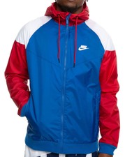 nike windrunner red white blue