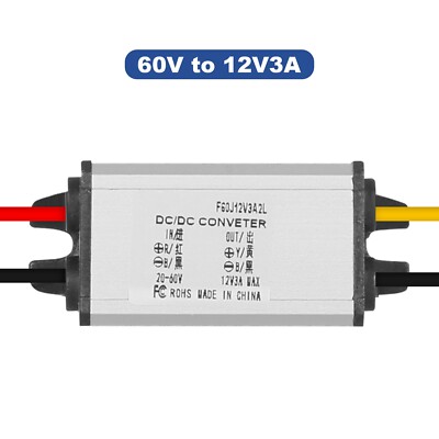 36V/48V/60V auf 12V 3A DC-DC Step-down Konverter Spannungsregler