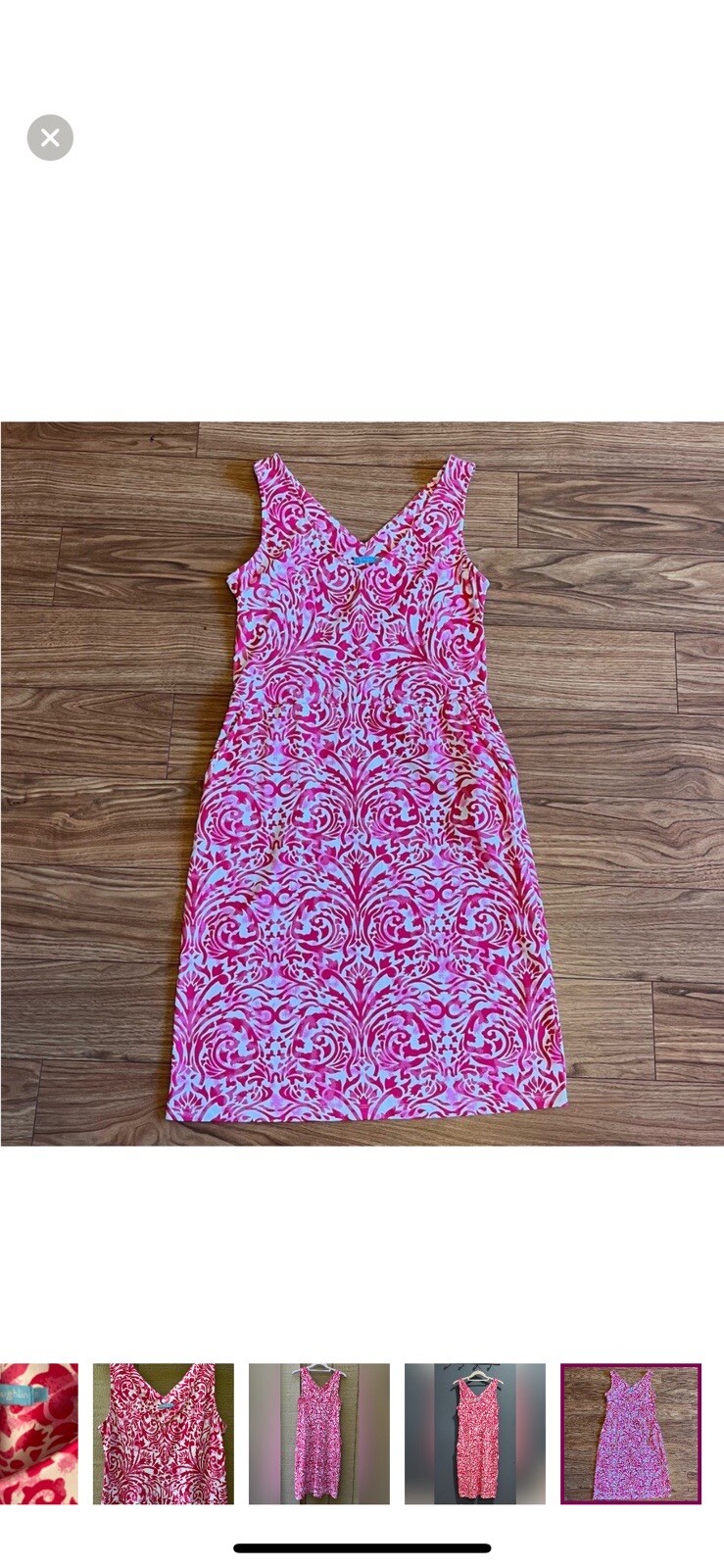 J. McLaughlin Printed Sheath Dress, Size Small - image 1