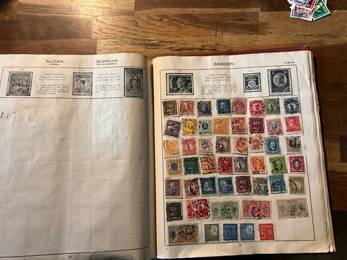 World Stamp Album very old triumph album 1800s on Qv 1d black black MX #1 - 第 11/24 張圖片