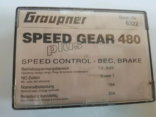 Graupner 6322 VELOCIDAD GEAR 480 7.2/8.4 V