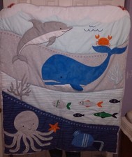 Lambs Ivy Crib Comforter Quilt 2019 Oceania Dolphin Whale Octopus Baby Blanket