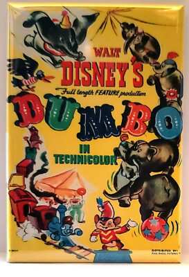 Dumbo MAGNET 2''x3'' Refrigerator Locker Movie Poster Image 2 FREE SHIPPING Family