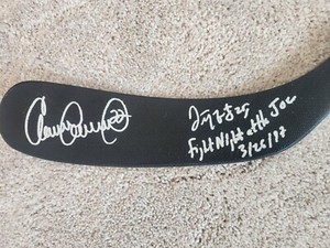 Fight Night Darren McCarty & Claude Lemieux Autographed Stick Red Wings JSA COA