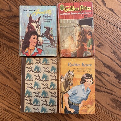 4 Horse Books - Black Beauty, Annette, Golden Prize, Robin Kane 