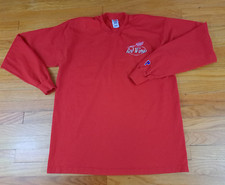 Vintage Detroit Red Wings Embroidered Long Sleeve 2XL Pro Player USA made Shirt