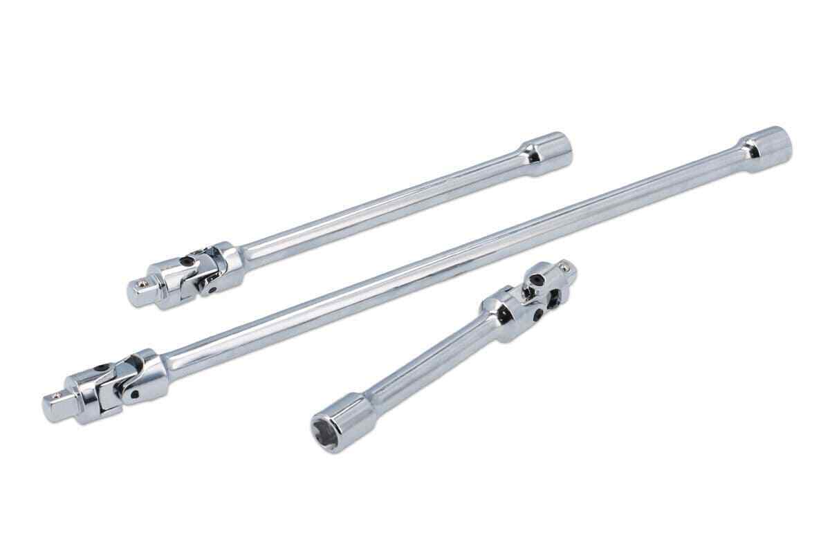 Laser 8495 Universal Joint Extension Set Spring Loaded 1/4""D 3 Piece
