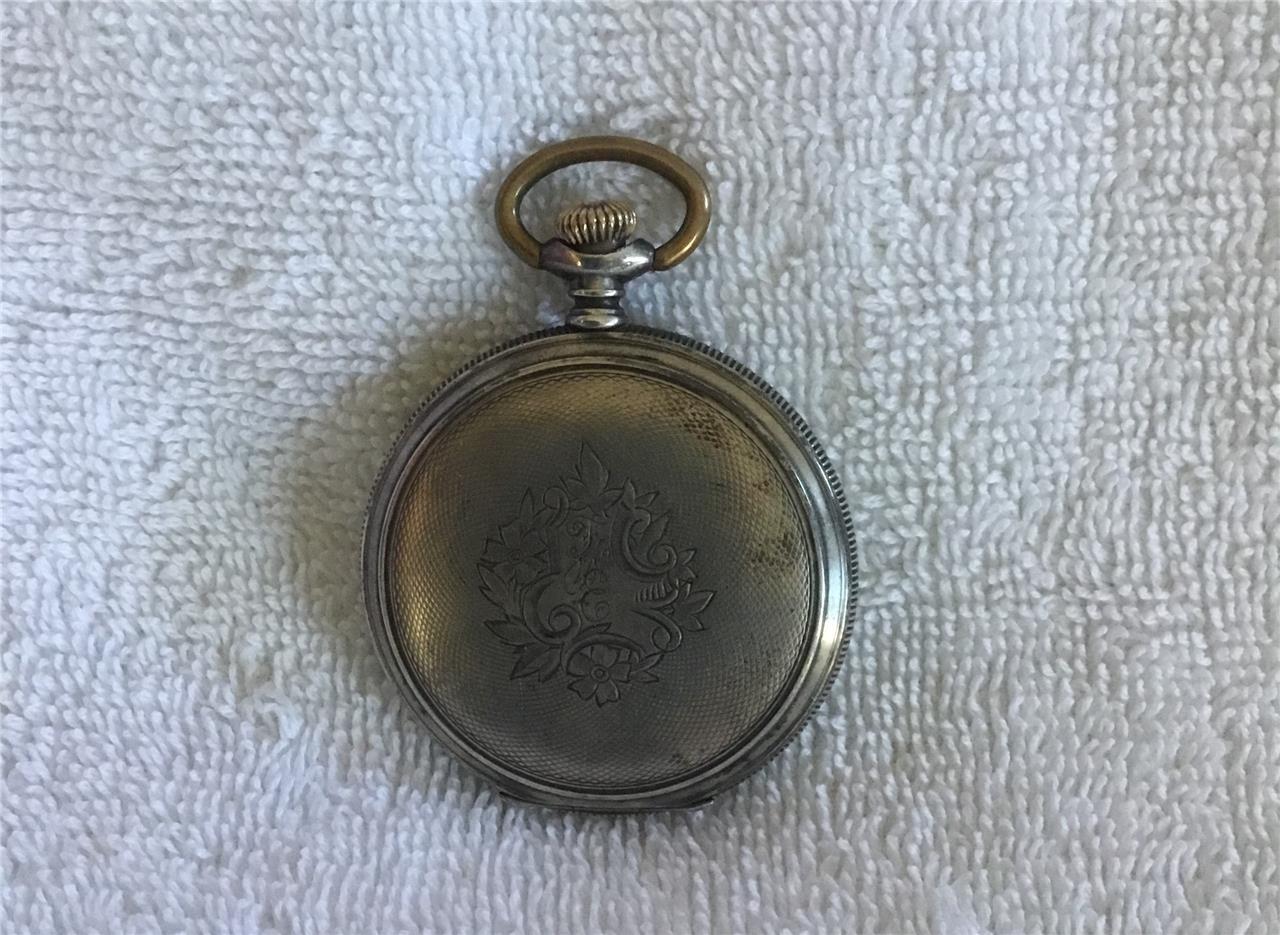 VINTAGE STERLING SILVER WALTHAM POCKET WATCH PARTS OR RESTYORATION eBay