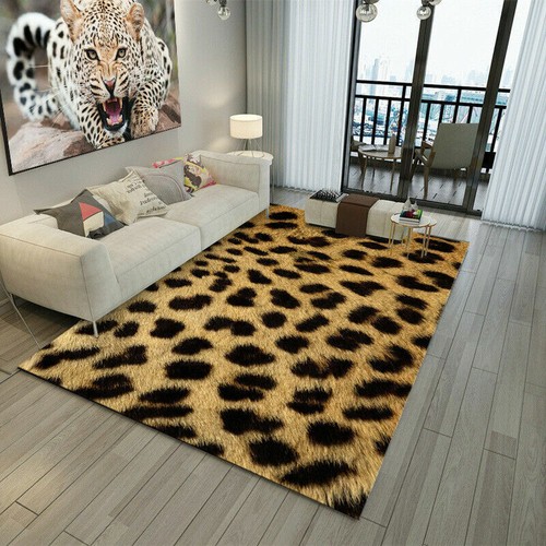 Animal Print Fußmatte Teppich Tiger Leopard Teppich Wohnzimmerteppich Flurläufer Carpet - Bild 50 von 120