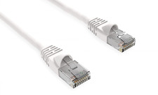 CAT6 Patch Cord 2 Feet Lot 10 RJ45 Ethernet LAN Network UTP 550MHz White Cat6