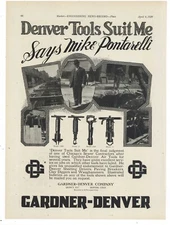 1929 Gardner Denver Ad: Chicago Sewer Job Pics - Mike Pontarelli Contractor Pic