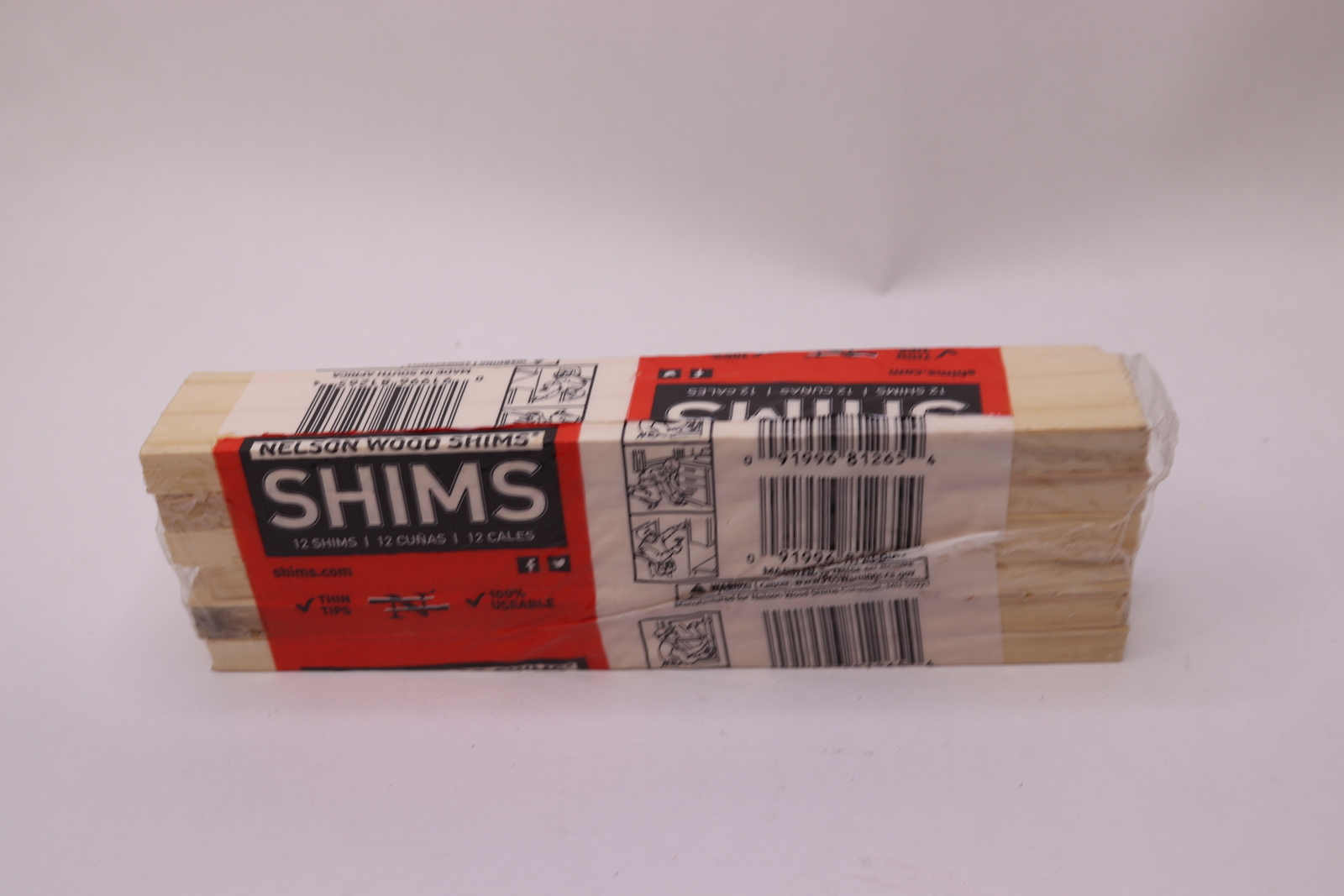 (12Pk) Nelson Wood Shims Wood Shim 8" PSH8/12/36/65 eBay