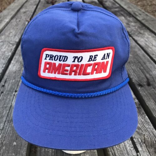 Vintage Youngan Trucker Hat American Patriotic Sn… - image 1
