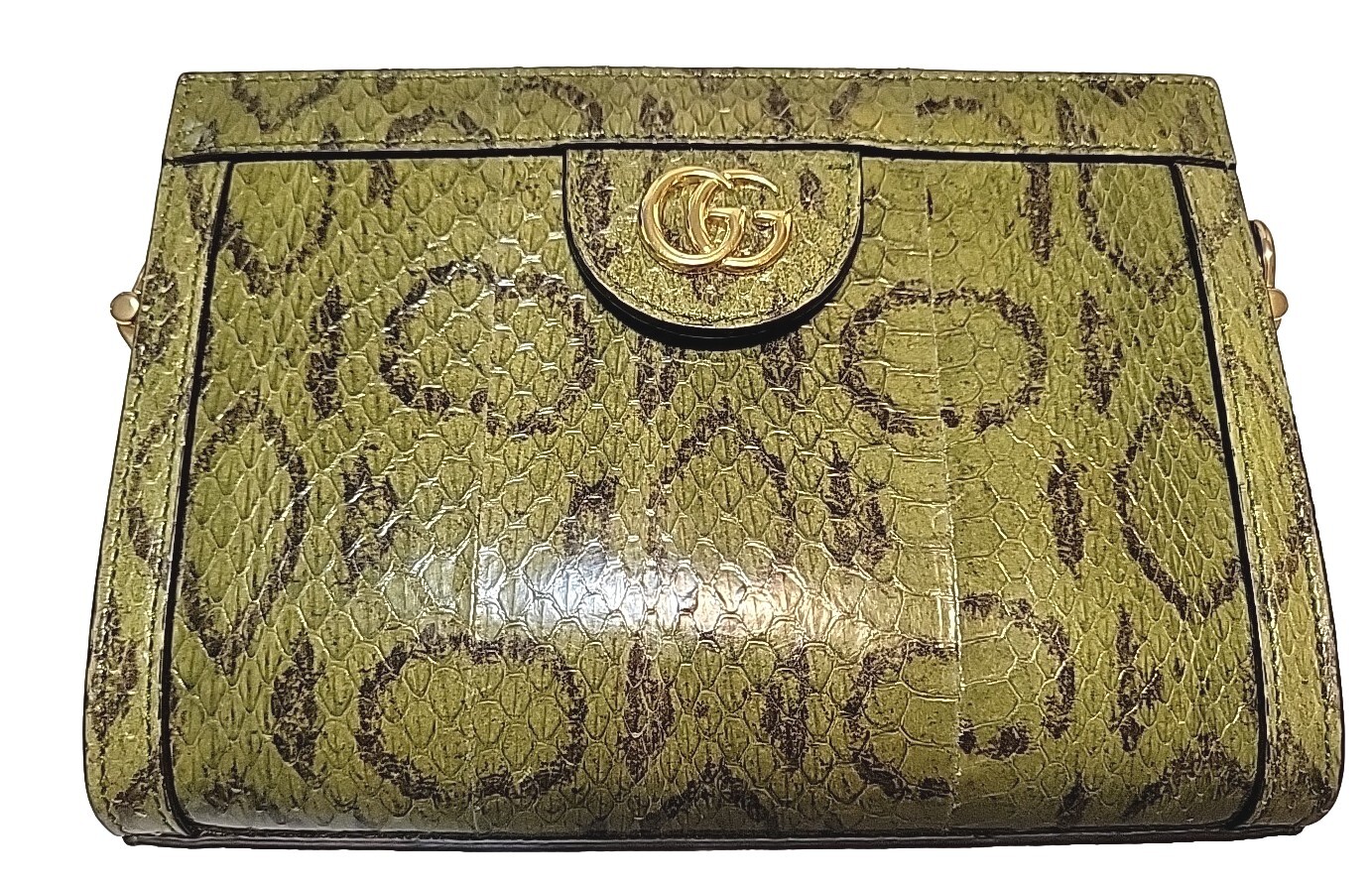 Gucci Ophidia Snake Python Gold Chain Shoulder Cr… - image 4