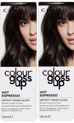 Clairol Colour Gloss Up Conditioner Hot Espresso 130ml (Pack Of 2 )